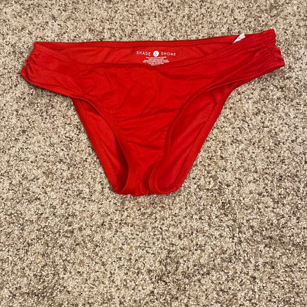 red bikini bottoms